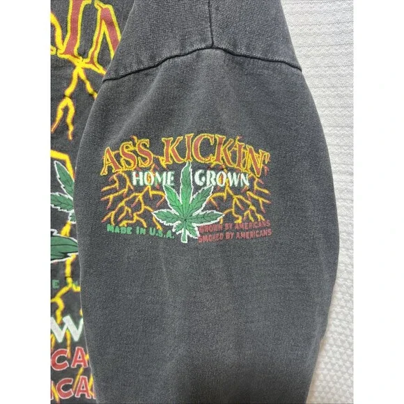 Vintage Harley Davidson Sweatshirt Ass Kickin’ Home Grown XL sweatshirt - Picture 4 of 8